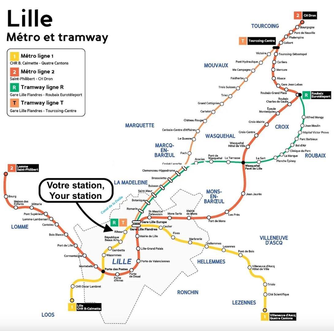 Appartamento Lille Centre - 1Br In The Heart Of Lille! Esterno foto